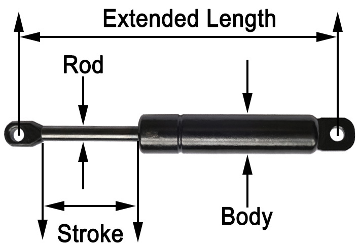 43G010140CP Small Gas Spring